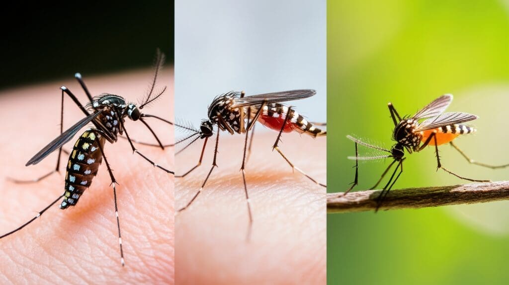 A mosquito lifecycle comparison across different environments